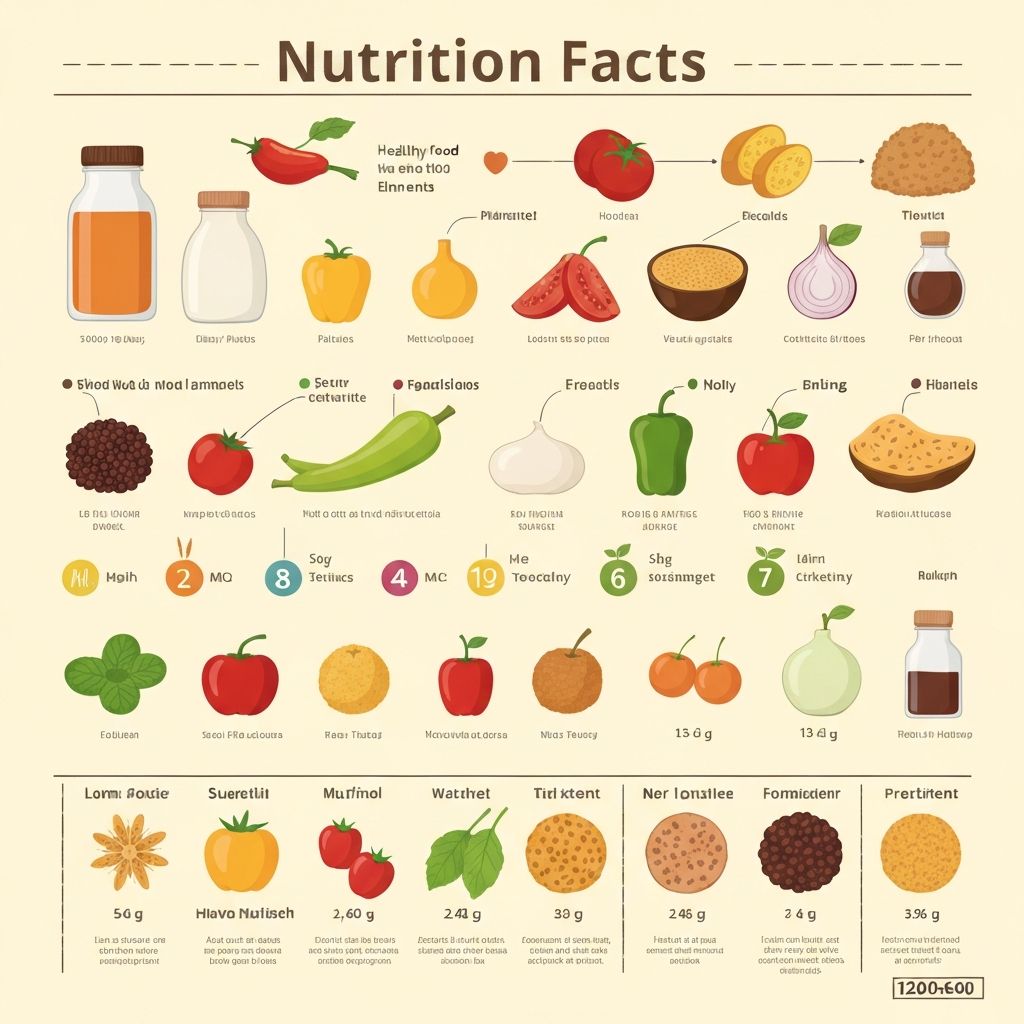 Edukativna grafika o nutritivnim činjenicama